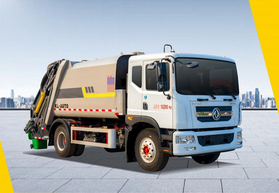 Dongfeng 13-Square Truck à décharge de déchets comprimé à traction arrière Diesel 4 × 2 Transmission manuelle