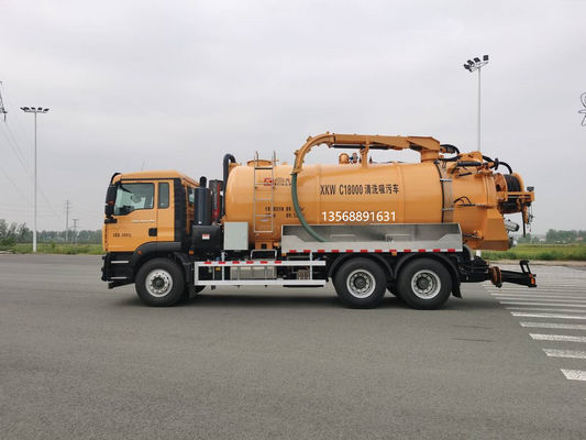 Chariot de nettoyage et d'aspiration des eaux usées pour la gestion des déchets industriels